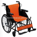 Silla de ruedas plegable manual de aluminio ligero